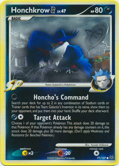 Honchkrow G - 77/127 - Common - Reverse Holo available at 401 Games Canada