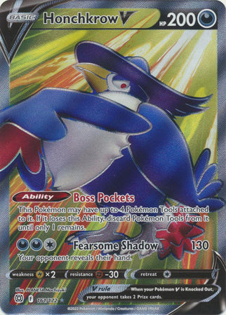 Honchkrow V - 161/172 - Full Art Ultra Rare available at 401 Games Canada