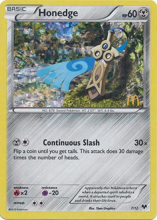 Honedge - 7/12 - McDonald's Holo - Promo available at 401 Games Canada