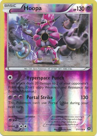 Hoopa - 51/114 - Rare - Reverse Holo available at 401 Games Canada