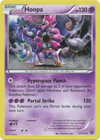 Hoopa - 51/114 - Shattered Holo Rare - Theme Deck Exclusive available at 401 Games Canada