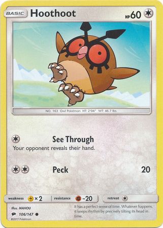 Hoothoot - 106/147 - Common available at 401 Games Canada