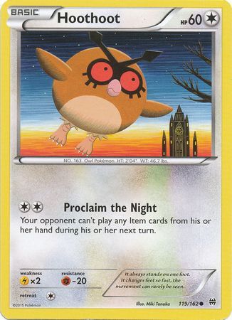 Hoothoot - 119/162 - Common available at 401 Games Canada