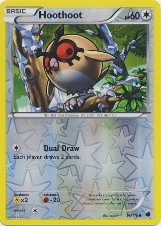 Hoothoot - 91/116 - Common - Reverse Holo available at 401 Games Canada