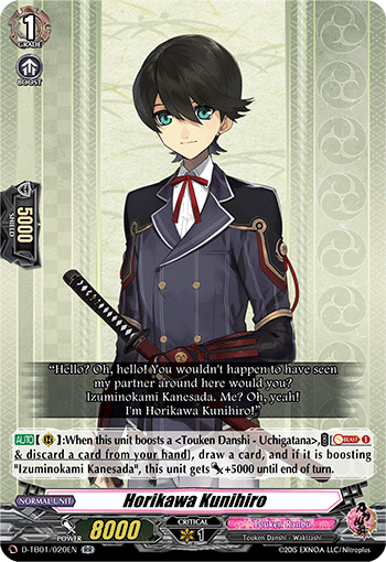 Horikawa Kunihiro - D-TB01/020 - Double Rare available at 401 Games Canada