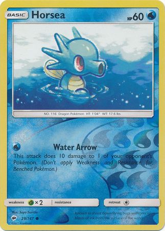 Horsea - 29/147 - Common - Reverse Holo available at 401 Games Canada