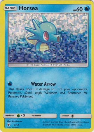 Horsea - 3/12 - McDonald's Holo - Promo available at 401 Games Canada