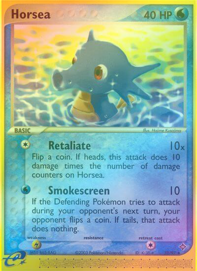 Horsea - 33/97 - Uncommon - Reverse Holo available at 401 Games Canada