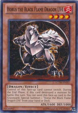 Horus the Black Flame Dragon LV4 - LCYW-EN197 - Common - Unlimited available at 401 Games Canada