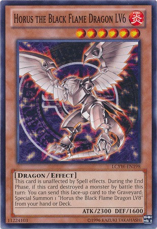 Horus the Black Flame Dragon LV6 - LCYW-EN198 - Common - Unlimited available at 401 Games Canada