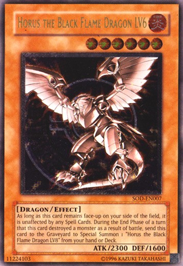 Horus the Black Flame Dragon LV6 - SOD-EN007 - Ultimate Rare - Unlimited available at 401 Games Canada