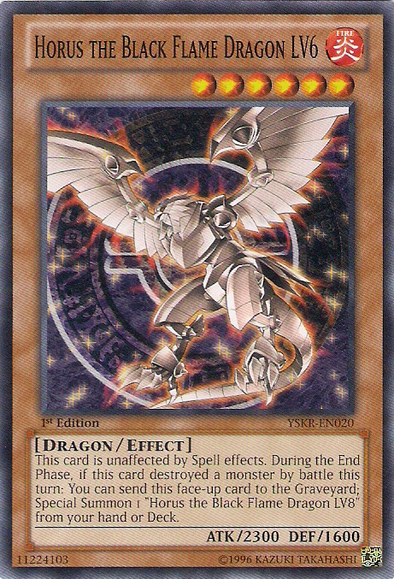 Horus the Black Flame Dragon LV6 - YSKR-EN020 - Common - 1st Edition available at 401 Games Canada