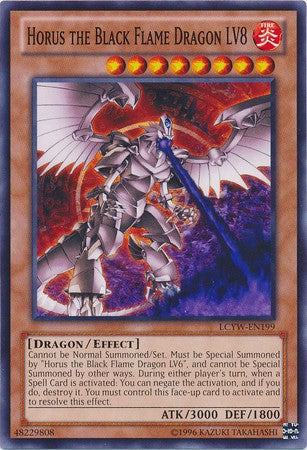 Horus the Black Flame Dragon LV8 - LCYW-EN199 - Common - Unlimited available at 401 Games Canada