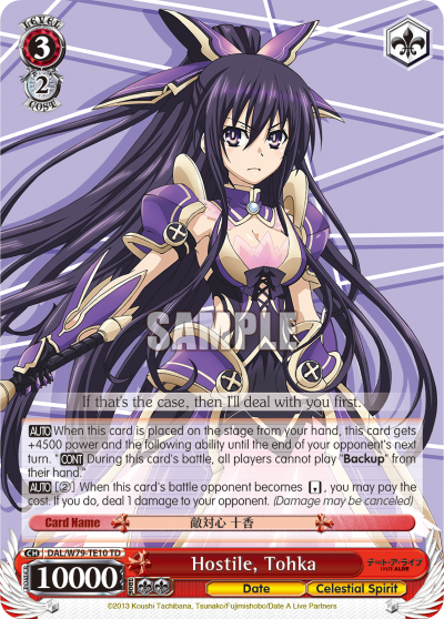 Hostile, Tohka - DAL/W79-TE10 - Trial Deck available at 401 Games Canada