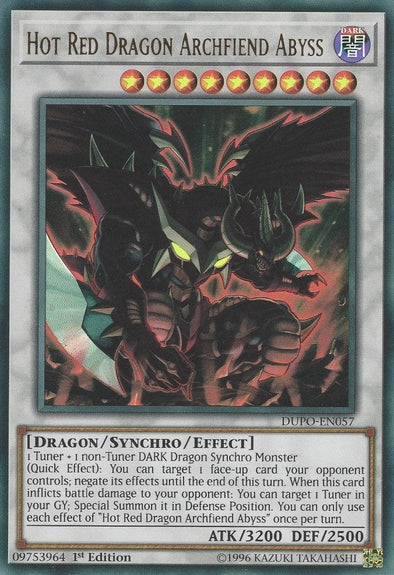 Hot Red Dragon Archfiend Abyss - DUPO-EN057 - Ultra Rare - 1st Edition available at 401 Games Canada