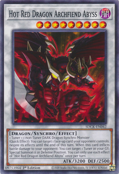 Hot Red Dragon Archfiend Abyss - SDCK-EN042 - Common - 1st Edition available at 401 Games Canada