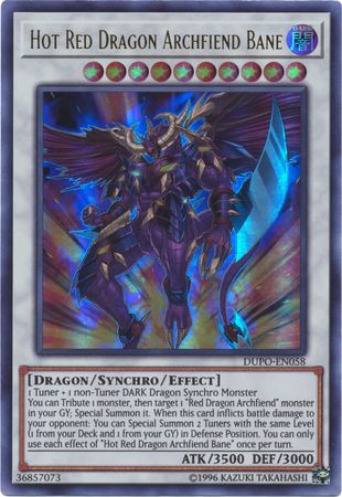 Hot Red Dragon Archfiend Bane - DUPO-EN058 - Ultra Rare - Unlimited available at 401 Games Canada