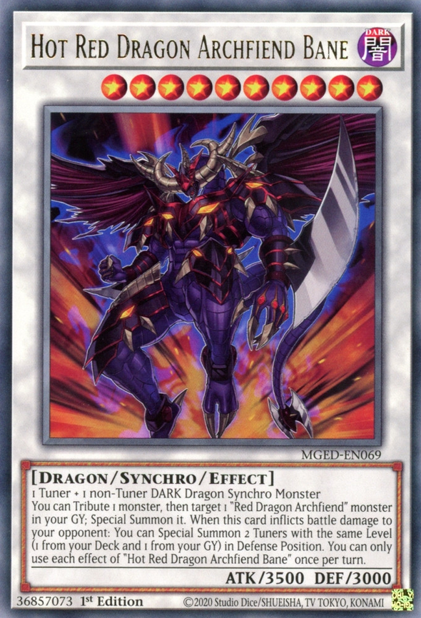 Hot Red Dragon Archfiend Bane - MGED-EN069 - Rare - 1st Edition available at 401 Games Canada