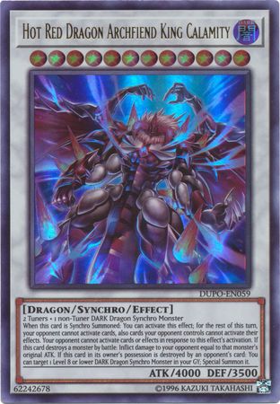 Hot Red Dragon Archfiend King Calamity - DUPO-EN059 - Ultra Rare - Unlimited available at 401 Games Canada