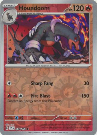 Houndoom - 034/198 - Common - Reverse Holo available at 401 Games Canada