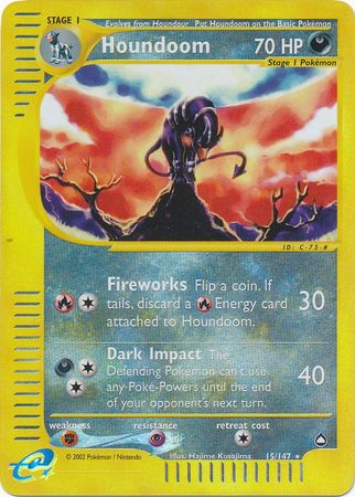 Houndoom - 15/147 - Rare - Reverse Holo available at 401 Games Canada