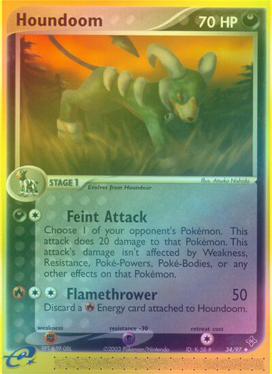 Houndoom - 34/97 - Uncommon - Reverse Holo available at 401 Games Canada