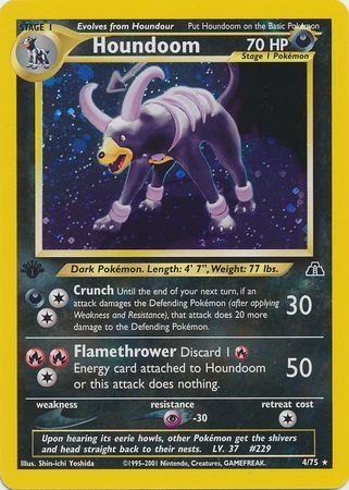 Houndoom - 4/75 - Holo - 1st Edition available at 401 Games Canada