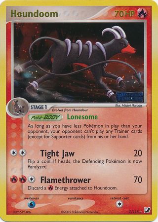 Houndoom - 7/115 - Holo Rare - Reverse Holo available at 401 Games Canada