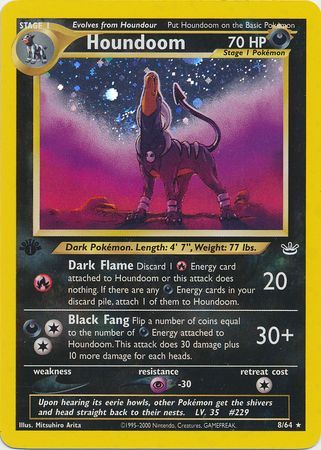 Houndoom - 8/64 - Holo - 1st Edition available at 401 Games Canada