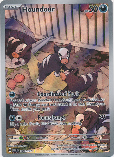 Houndour - 204/197 - Illustration Rare available at 401 Games Canada