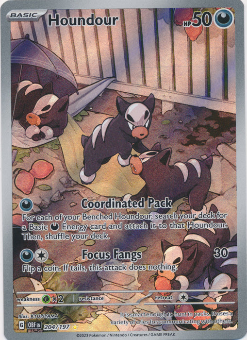 Houndour - 204/197 - Illustration Rare available at 401 Games Canada