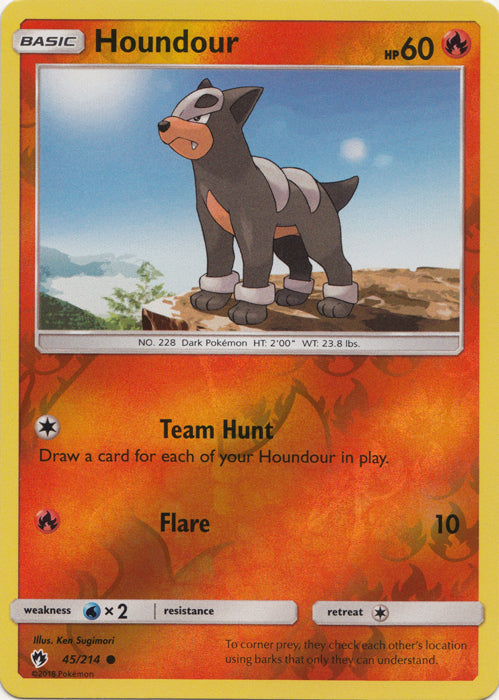 Houndour - 45/214 - Common - Reverse Holo available at 401 Games Canada