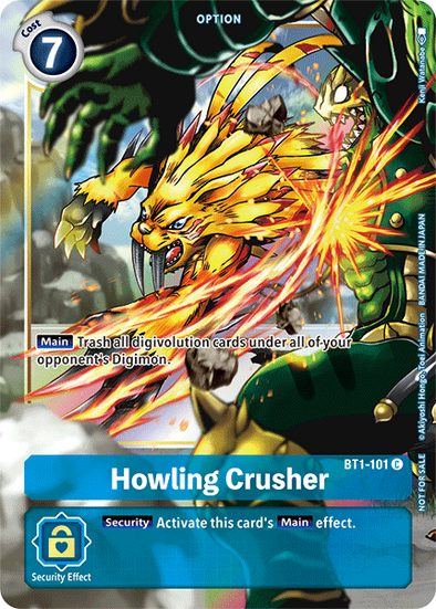 Howling Crusher (Alternate Art) - BT1-101 - Promo available at 401 Games Canada