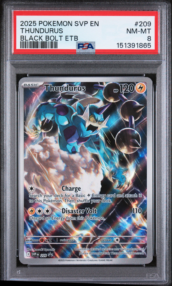 THUNDURUS (209) - POKEMON SVP EN-SV BLACK STAR PROMO - BLACK BOLT ETB - NM-MT 8