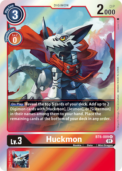 Huckmon - BT6-009 - Rare available at 401 Games Canada