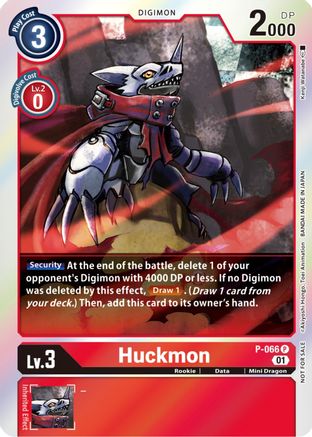 Huckmon (Limited Card Pack) - P-066 - Promo available at 401 Games Canada