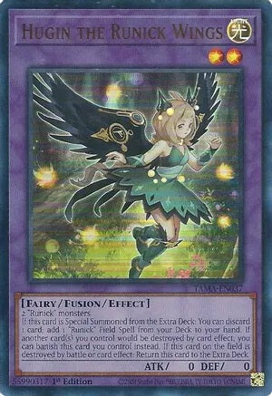 Hugin the Runick Wings - TAMA-EN037 - Ultra Rare - 1st Edition available at 401 Games Canada