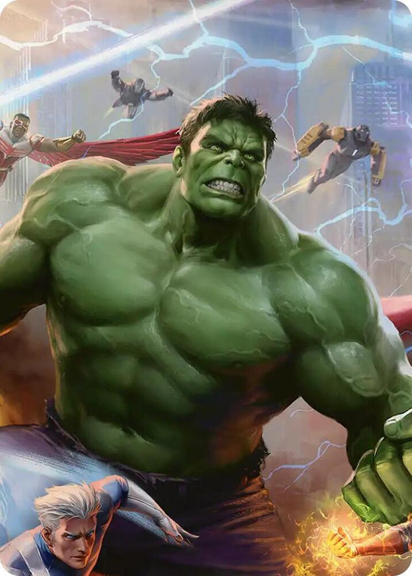 Marvel Super Heroes: Heroes United Scene Box Art Card Set of 6