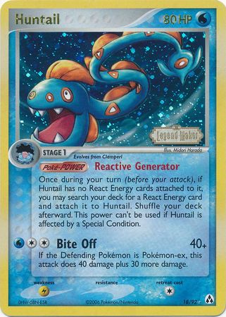 Huntail - 18/92 - Rare - Reverse Holo available at 401 Games Canada