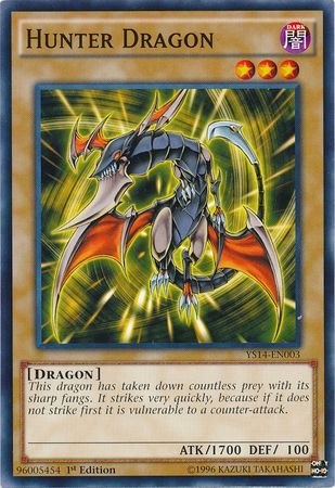 Hunter Dragon - YS14-EN003 - Common - 1st Edition available at 401 Games Canada