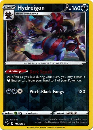401 Games Canada - Hydreigon - 110/189 - Rare - Reverse Holo 401 Games Canada - Hydreigon - 110/189 - Rare - Reverse Holo