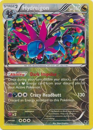 Hydreigon - 74/119 - Holo Rare - Reverse Holo available at 401 Games Canada