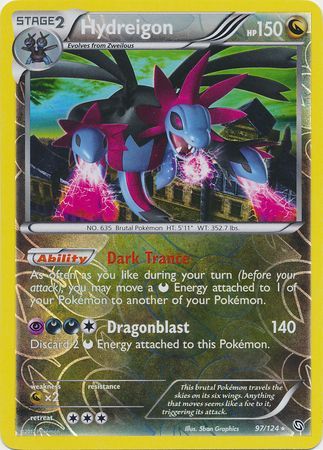 Hydreigon - 97/124 - Holo Rare - Reverse Holo available at 401 Games Canada