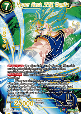 Hyper Rush SSB Vegito - BT3-063 - Special Rare (SPR) available at 401 Games Canada