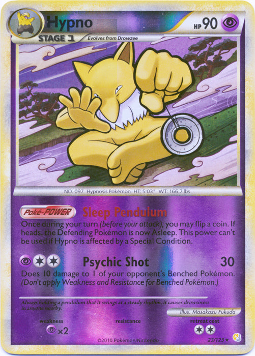 Hypno - 23/123 - Rare - Reverse Holo available at 401 Games Canada