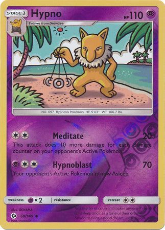 Hypno - 60/149 - Uncommon - Reverse Holo available at 401 Games Canada