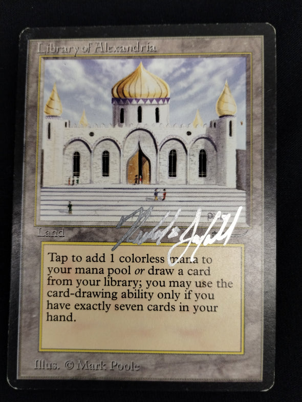 401 Games Canada - Library of Alexandria - Arabian Nights - Richard Garfield Signed - MP 401 Games Canada - Library of Alexandria - Arabian Nights - Richard Garfield Signed - MP