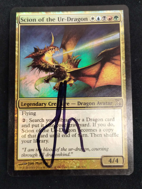 Scion of the Ur-Dragon - Time Spiral - Foil - Artist Signed - MP