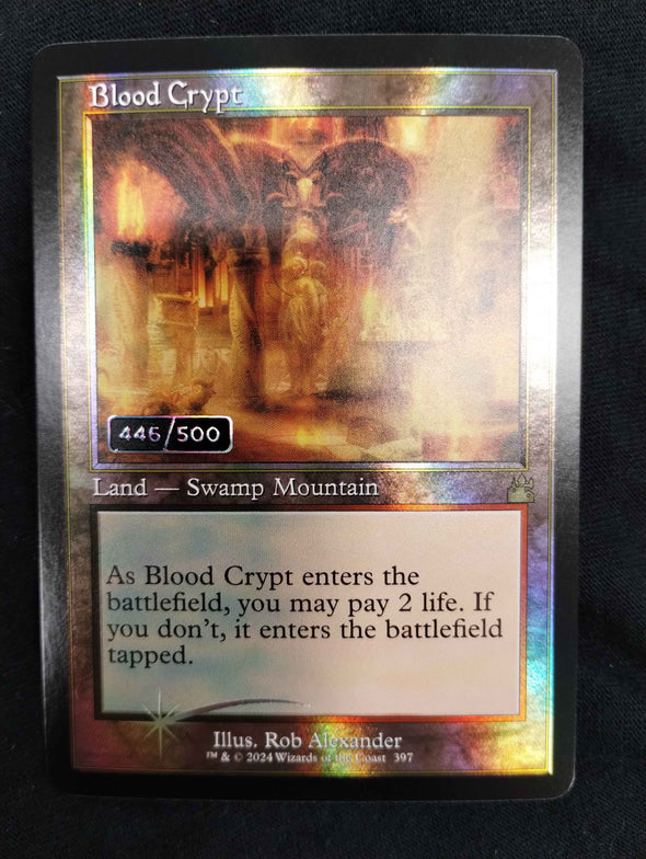 Blood Crypt - Double Rainbow Serialized Foil - Ravnica Remastered 446/500