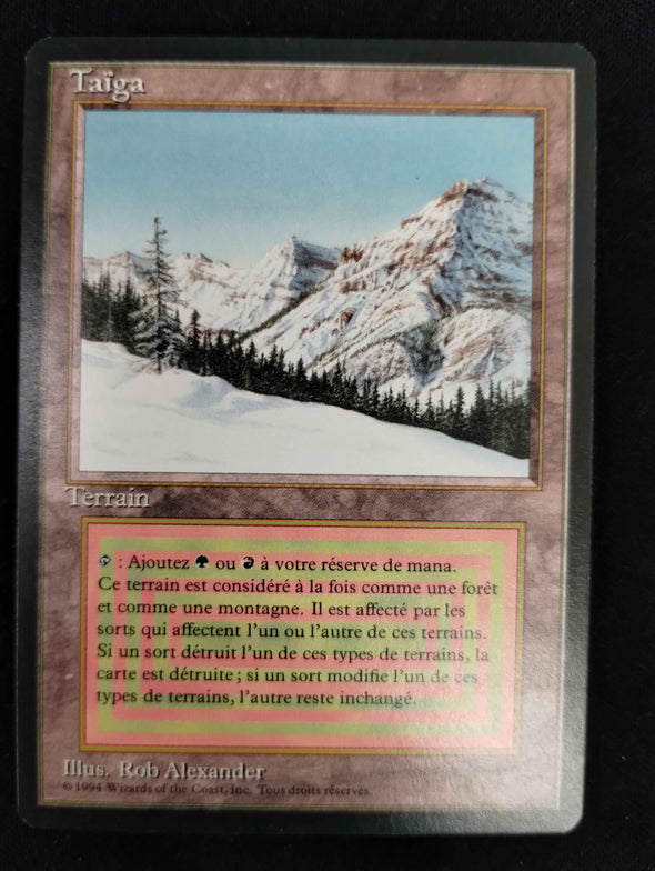 Taiga - Revised Foreign Black Border - French - NM